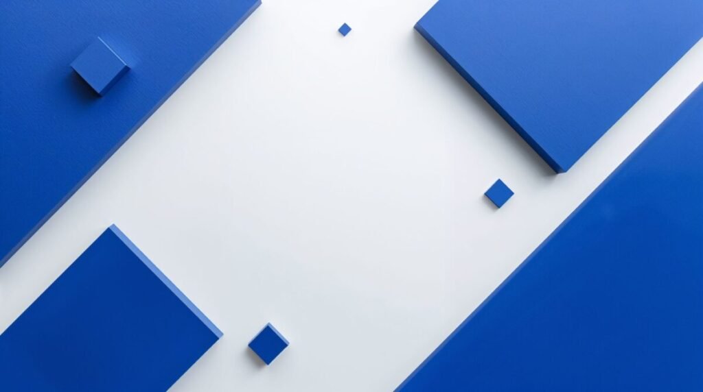 Blue and White Wallpaper - Royal Blue Geometric Pattern