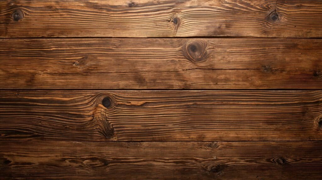 Dark Brown Rustic Wood Plank Texture Wallpaper