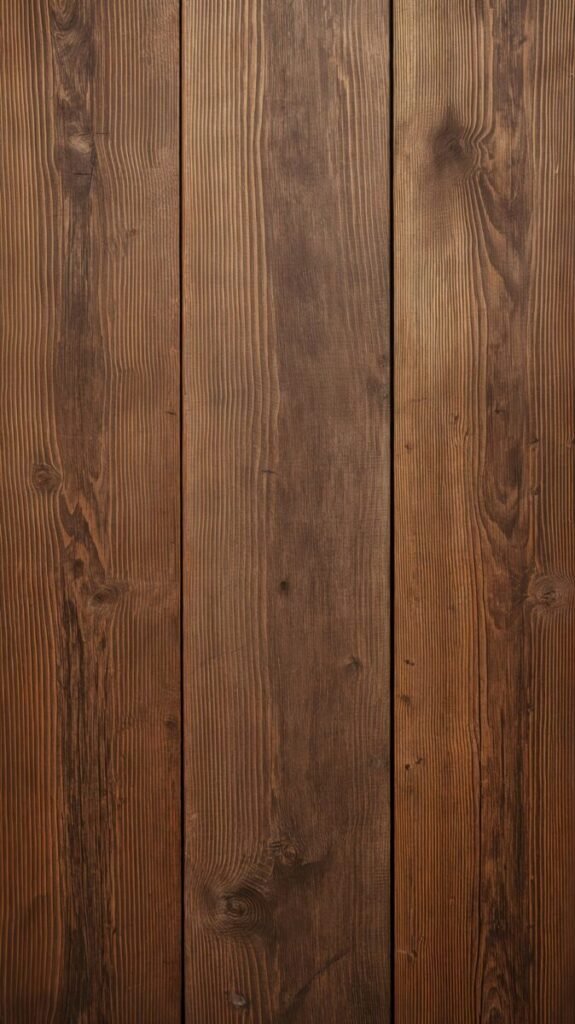Vertical Rustic Brown Wooden Plank Background