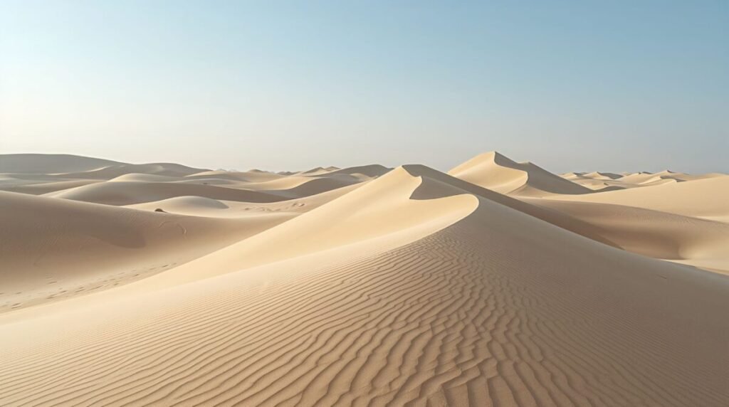 Beige Sand Dunes Texture Background