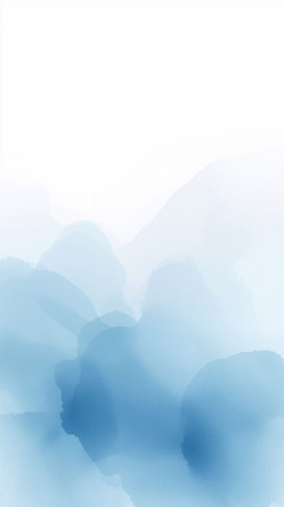 Blue and White Wallpaper - Watercolor Sky Blend