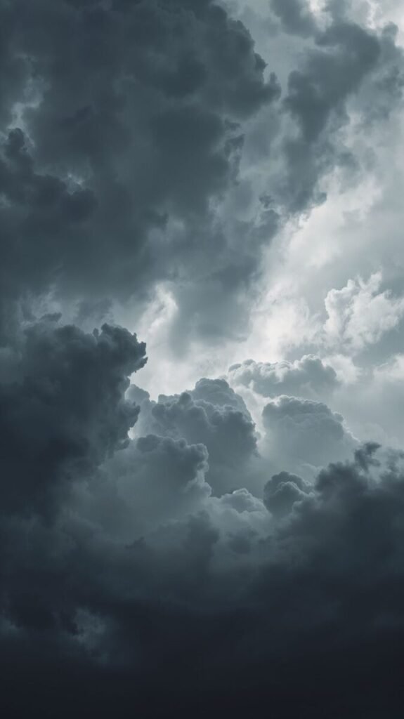 Gray Wallpaper - Dramatic Stormy Cloud Sky