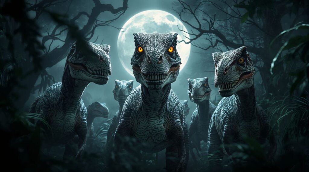 Velociraptor Pack with Sharp Defined Feathers