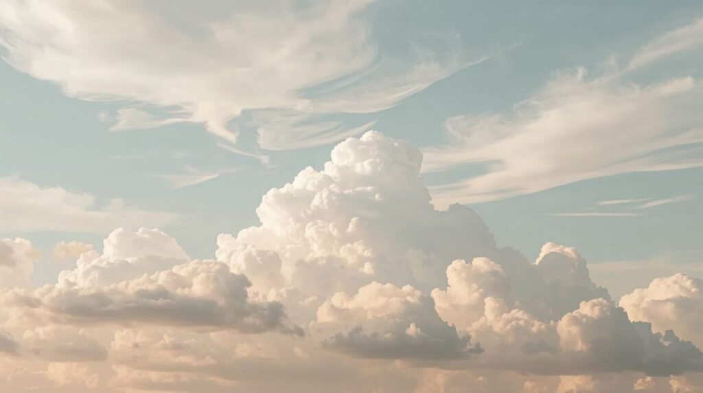 Abstract, surreal cloud formation wallpaper