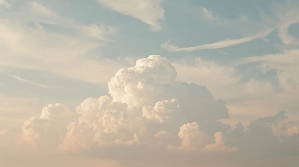 Lucid realism abstract cloud formation