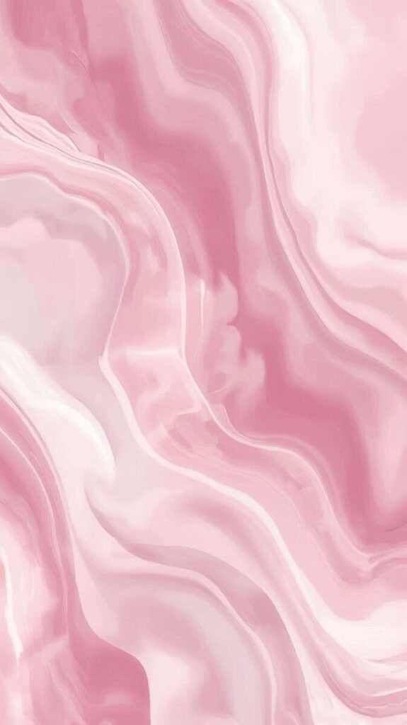 Pastel pink flowy wallpaper for mobile