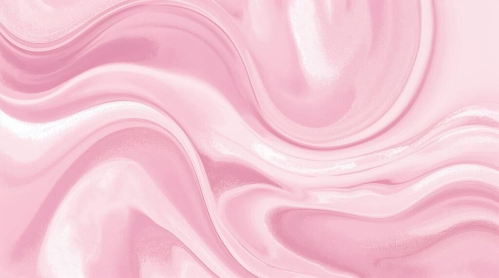 Flowing abstract pink and white wallpaper
