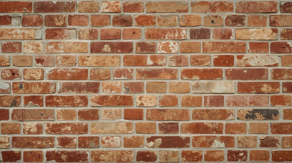 Aged Exposed Brick Wallpaper with Rustic Charm
