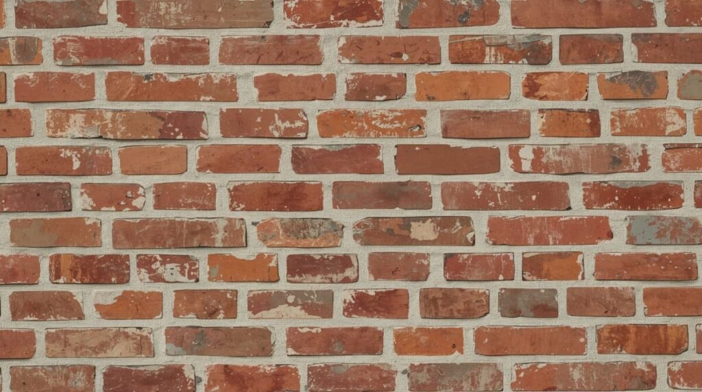 Rustic Aged Exposed Brick Wall Design