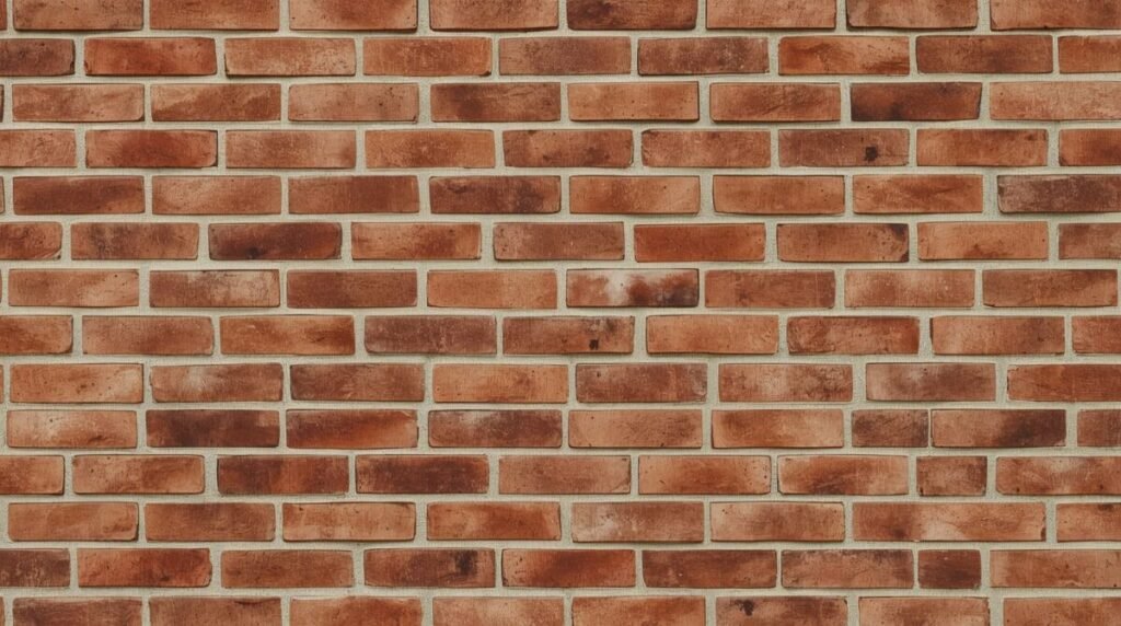 Classic Realistic Red Brick Masonry Wallpaper