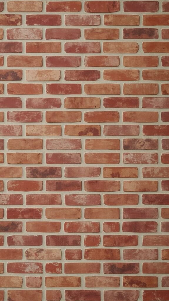 Vertical Classic Red Brick Wall Design