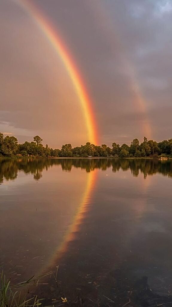 Classic Colorful Rainbow with Vibrant Hues Wallpaper