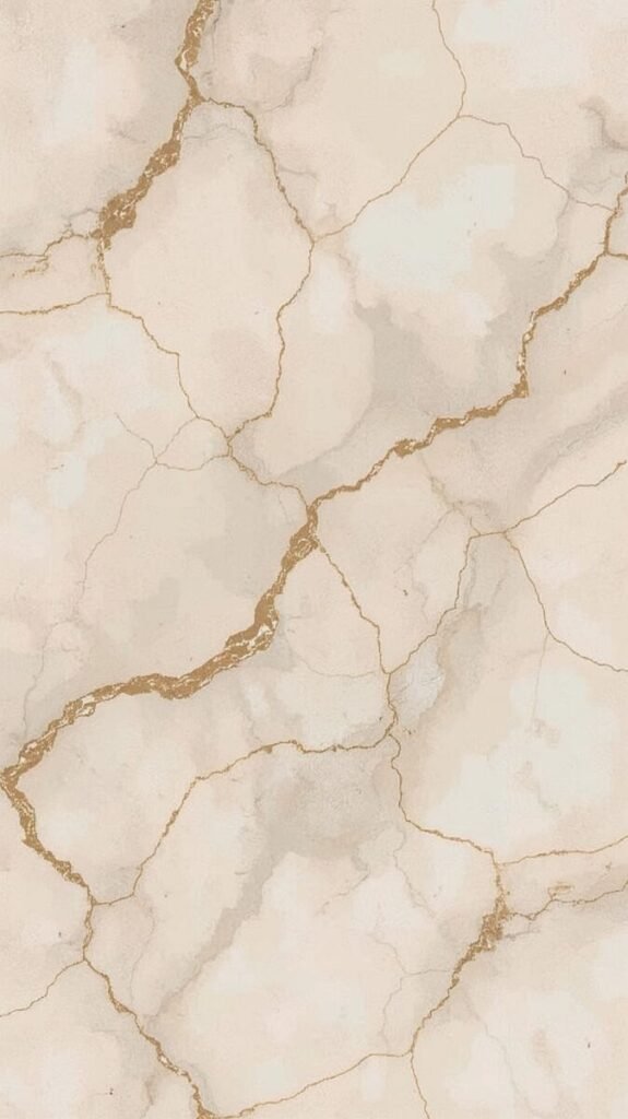 Vertical Cream Beige Marble with Warm Veins