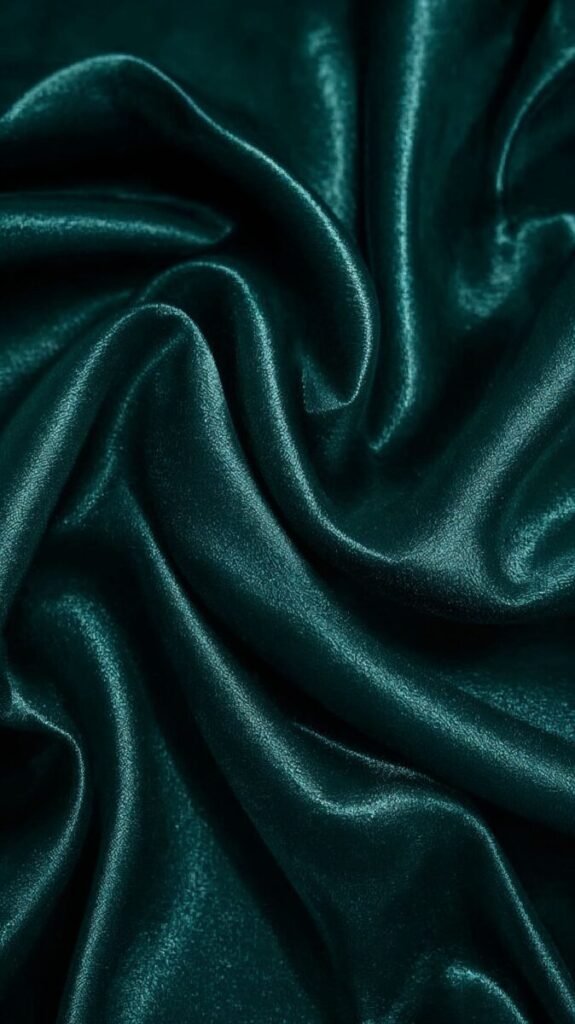Dark Teal Luxury Fabric Texture Background