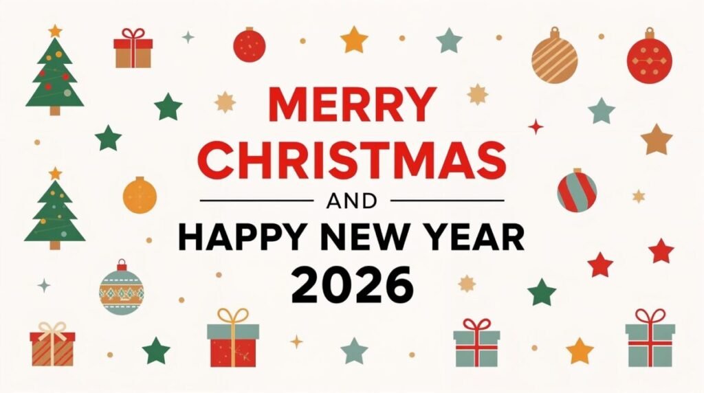 Merry Christmas And Happy New Year 2026