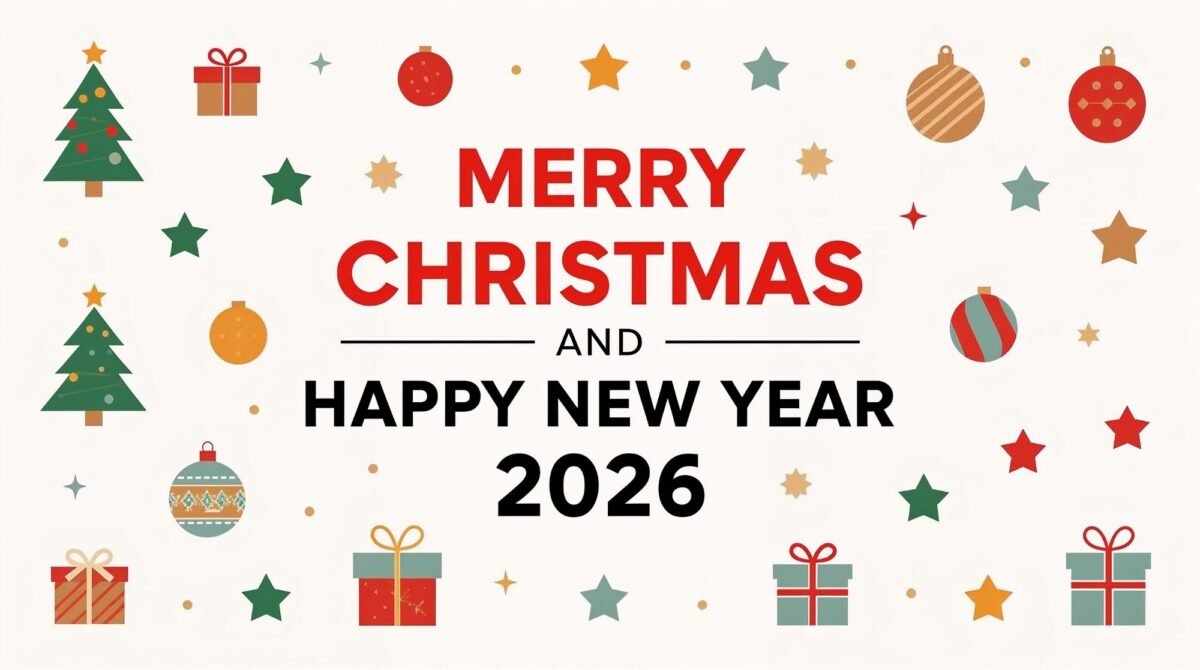 Merry Christmas And Happy New Year 2026