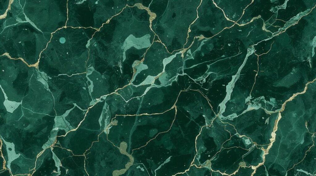 Green Jade Marble Wallpaper with Rich Emerald Tones