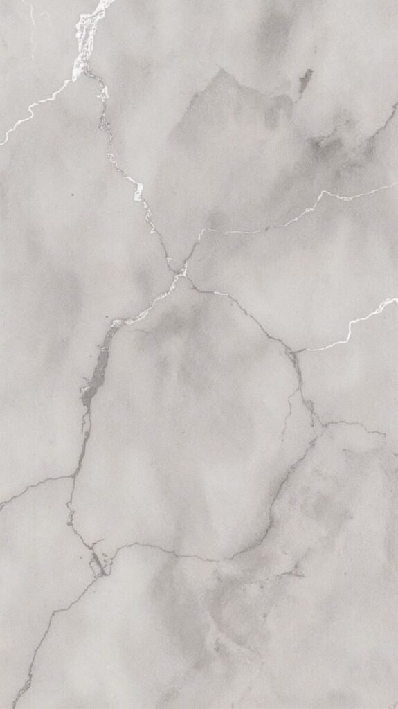 Grey Matte Marble Wallpaper with Subtle Silver Veins