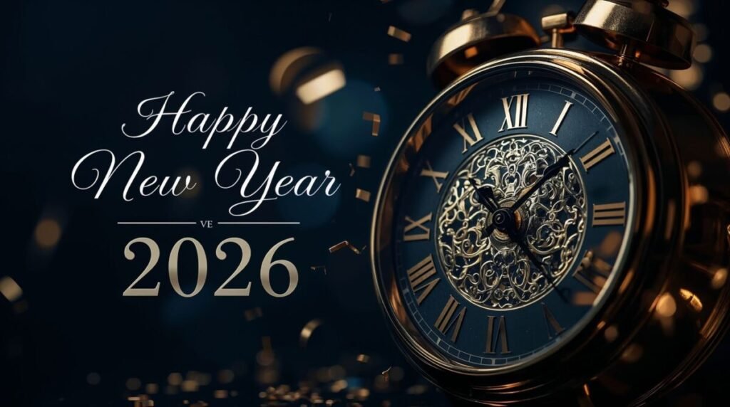 Luxury Gold 2026 New Year Wallpaper HD