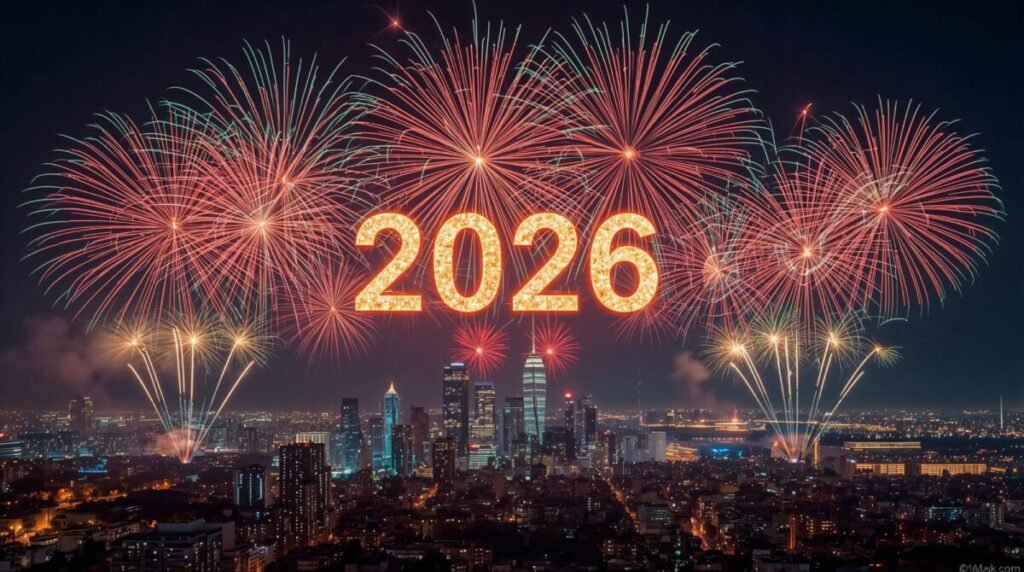 Explosive Fireworks 2026 Wallpaper