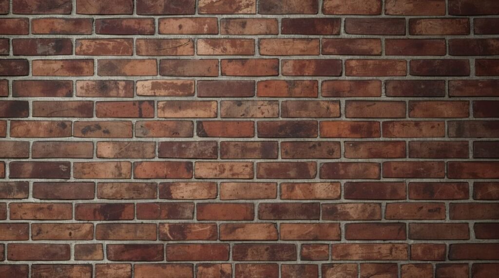 Industrial Red and Brown Brick Wallpaper