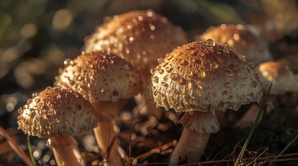 Extreme macro mushroom wallpaper high detail