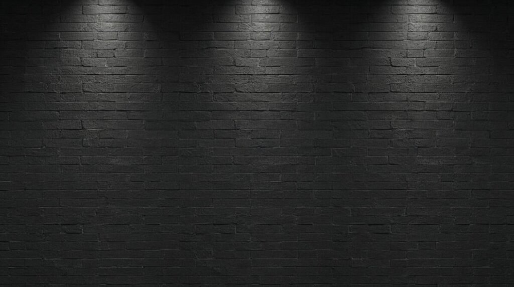 Minimalist Matte Black Brick Wallpaper