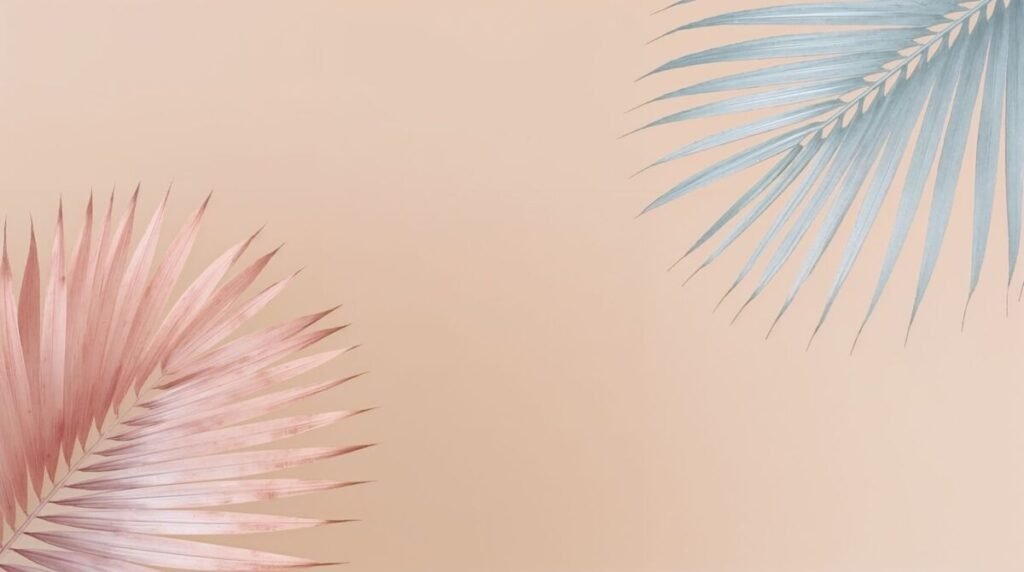 Lucid realism minimal tropical aesthetic wallpaper