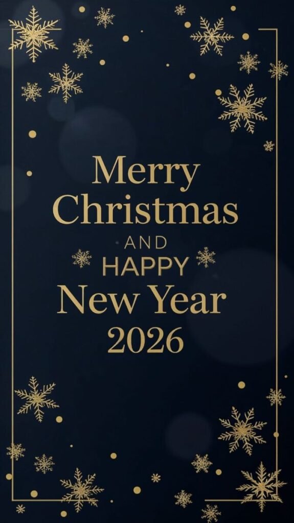 Merry Christmas And Happy New Year 2026
