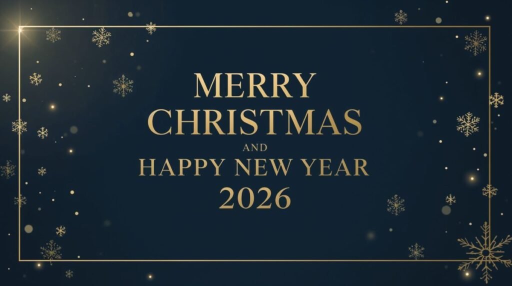 Merry Christmas And Happy New Year 2026