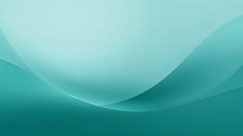 Smooth Minimalist Teal Gradient Art
