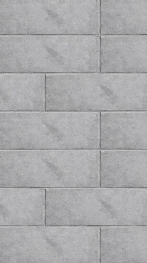 Modern Minimalist Gray Brick Wallpaper