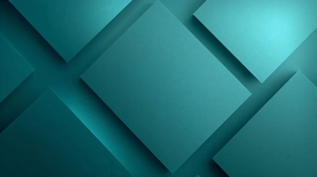 Modern Teal Wallpaper with Intricate Geometric Shapes