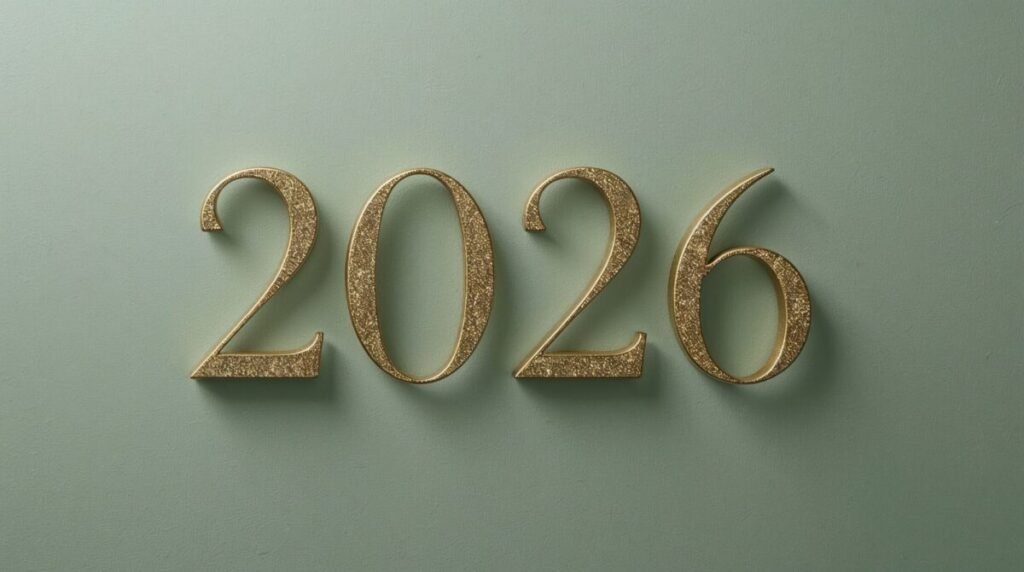 Professional 2026 Sage Green Office Background