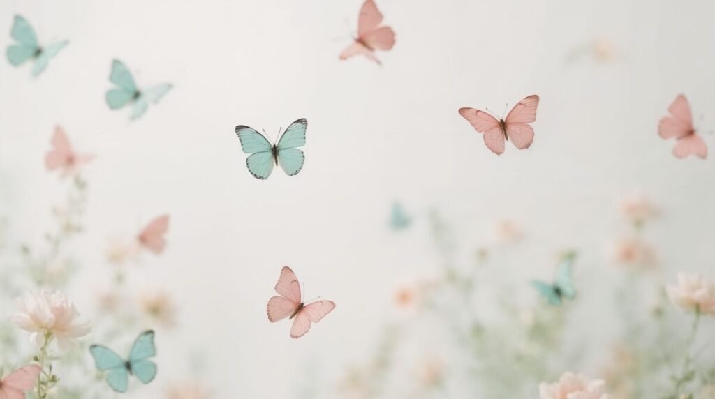 Soft butterfly aesthetic lucid realism