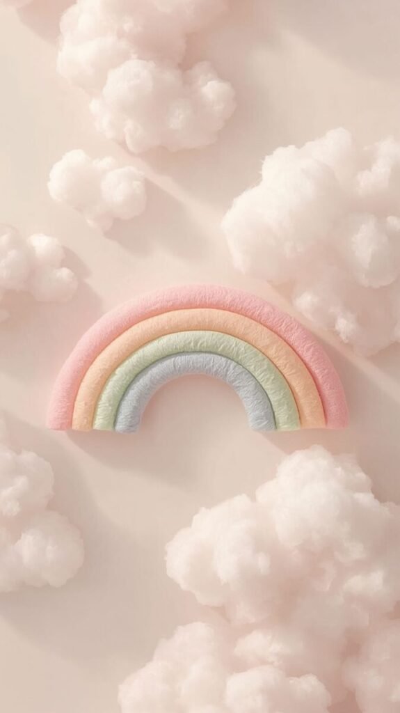 Pastel rainbow gradient texture