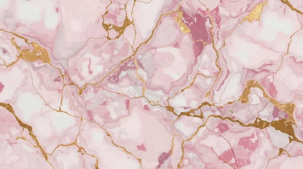 Luxury pink and white marble 3D texture