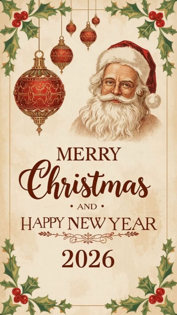 Merry Christmas And Happy New Year 2026