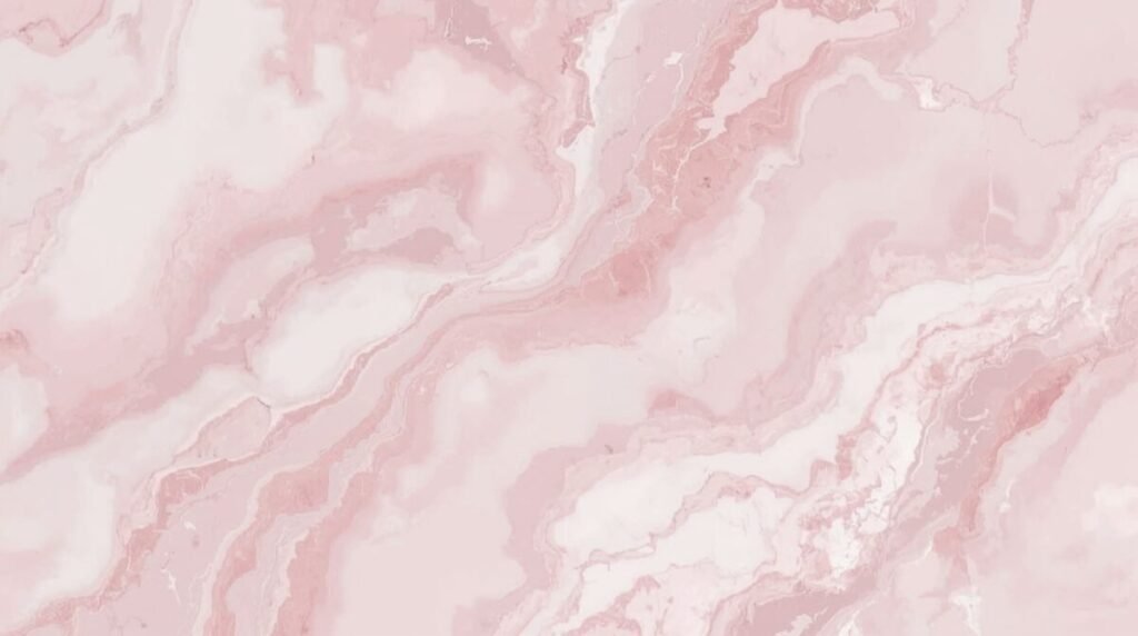 Wide Rose Pink Marble Wallpaper with Pastel Hues