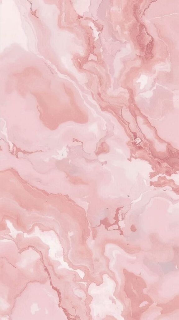 Rose Pink Marble Wallpaper with Soft Pastel Tones