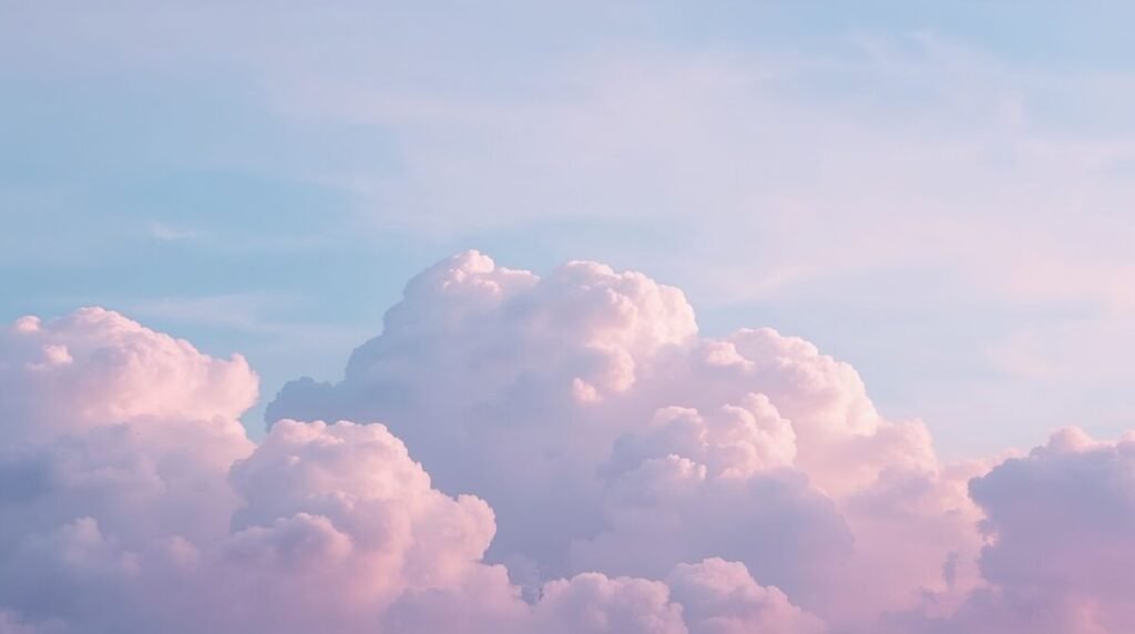 Aesthetic pastel cloud wallpaper with soft textures