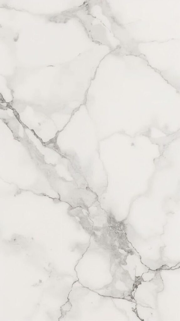 Vertical White Italian Carrara Marble Wallpaper