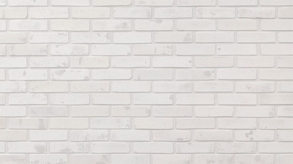 Whitewashed Brick Wallpaper with Subtle Worn Texture